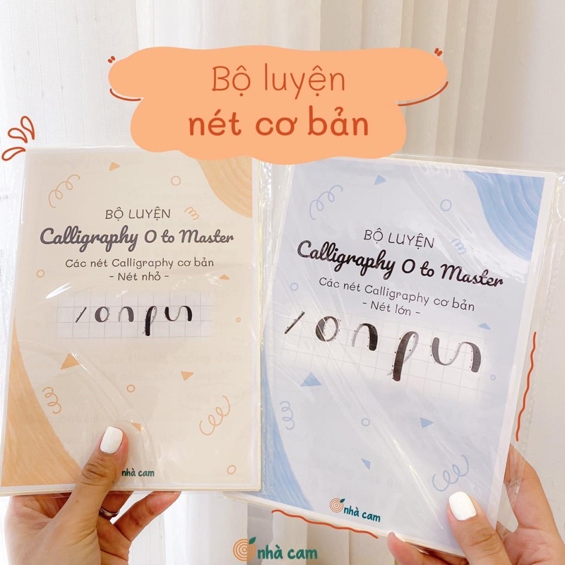 Bộ Luyện Chữ Calligraphy Giấy Caro Nhà Cam