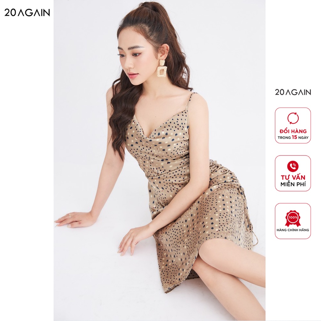 Đầm xòe chun sườn 20AGAIN thiết kế sexy sang trọng lên form cực đẹp DEC0096