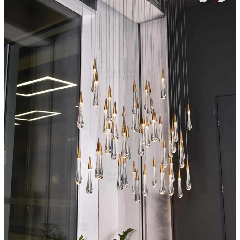 Đèn thả tông tầng HAPOVA CANJI 5800 phi 800 x 25 quả