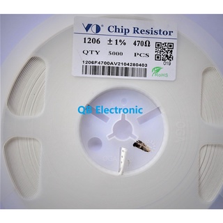 Điện trở dán 470 ohm điện trở smd 1206 470 r 1/4w sai số 1% set 100 pcs