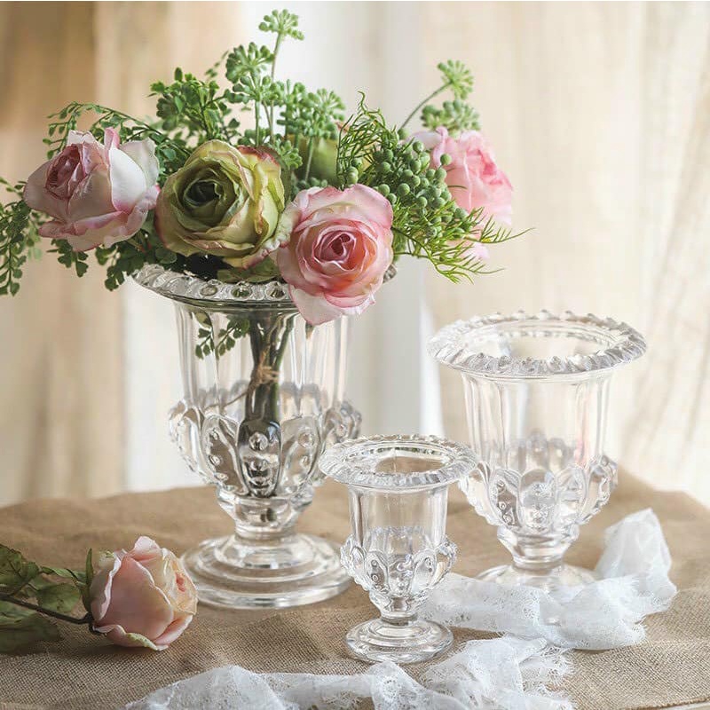 Bình hoa thủy tinh Cao Cấp , Bình cắm Phật thủ cao 14cm