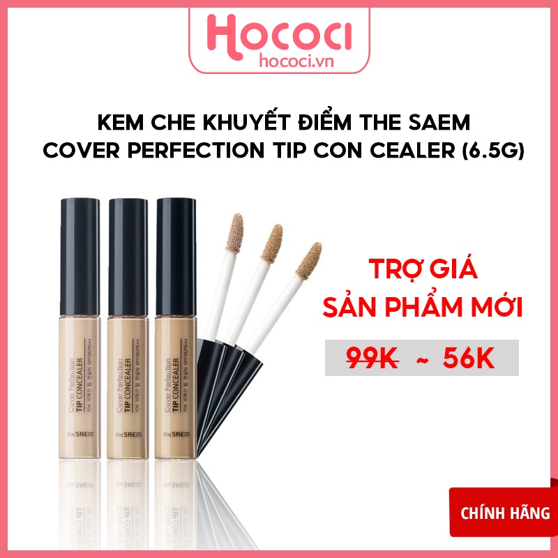 ✅[CHÍNH HÃNG] Kem che khuyết điểm The Saem Cover Perfection Tip Concealer (6.5g)