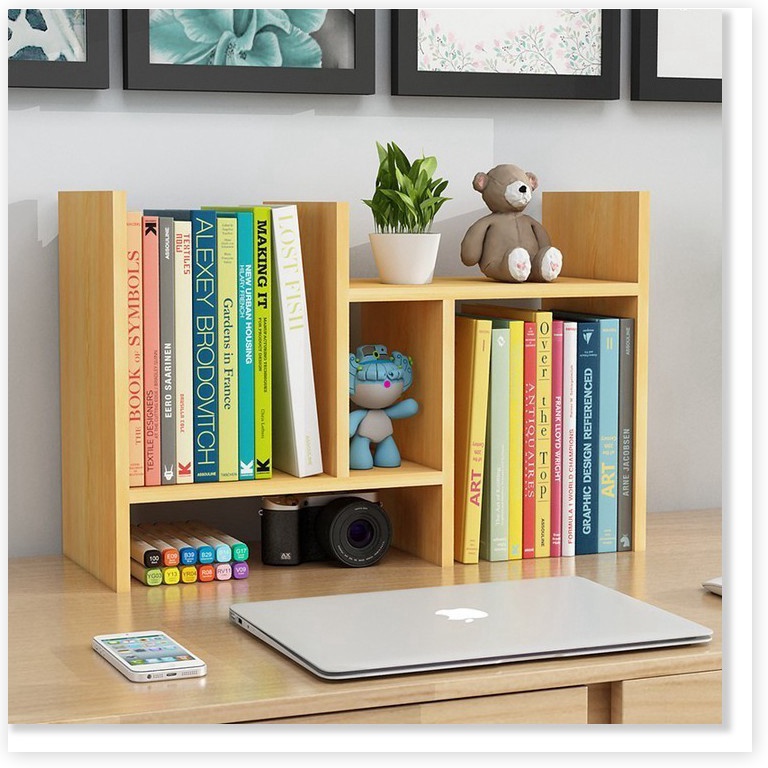 Kệ Sách Gỗ Để Sàn Nhiều Ngăn Hình Chữ U Siêu Tiện Ích - Kích thước: 74cm x 20cm x 150cm