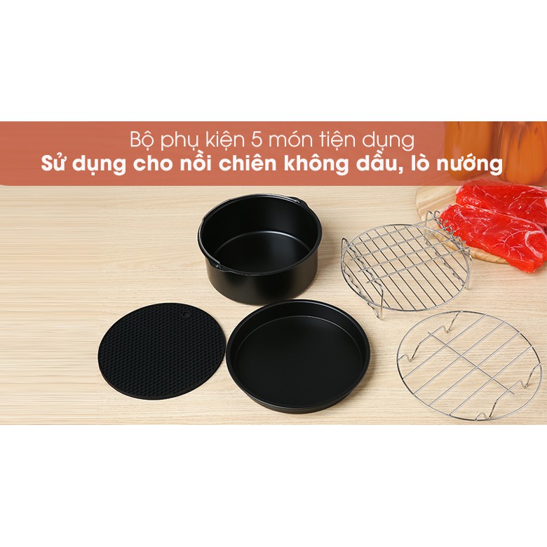 Bộ phụ kiện nồi chiên Mishio MK-217 5 HBT01S12 GOGOM-S12