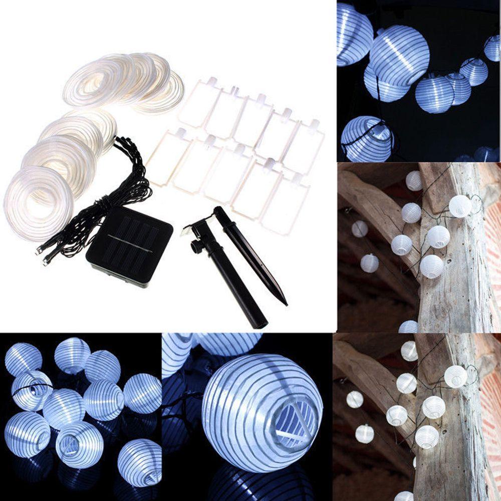 KRNY Dây Đèn Led Trang Trí Nhiều Màu Sử Dụng Năng Lượng Mặt Trời