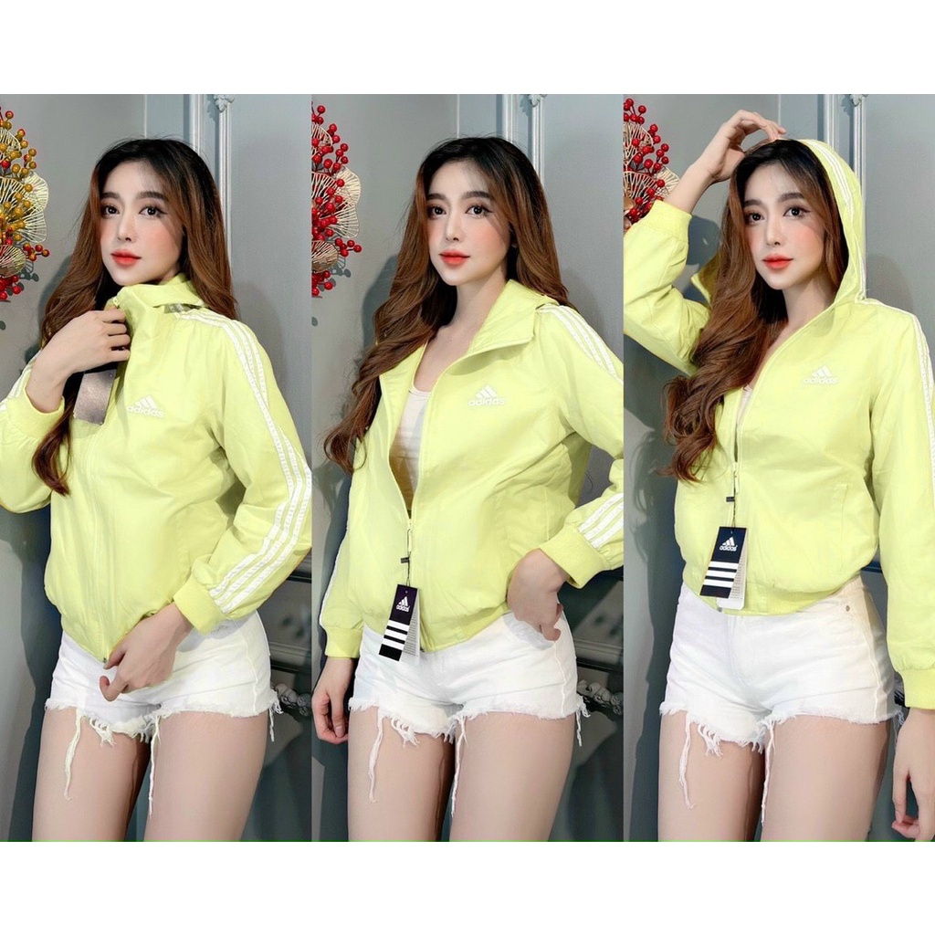 Áo khoác dù nữ có mũ xinh 6 màu DN001