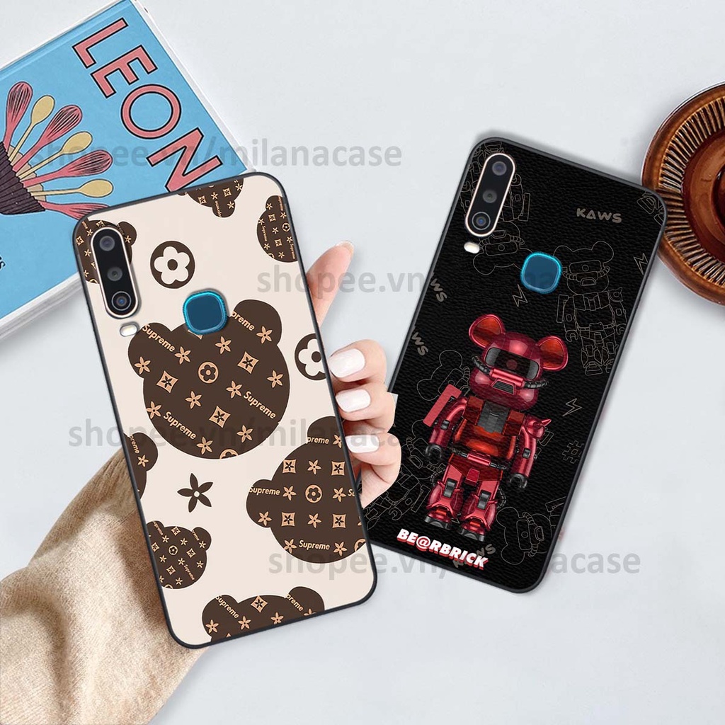 Ốp Vivo U10 / Y12 / Y15 / Y17 gấu be@rBrick gấu Teddy Kaws siêu đẹp, phong cách, cá tính