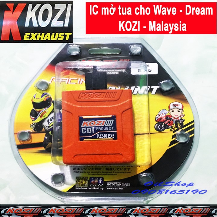 IC mở tua Wave Dream 100, Sirius 50, Elegant 50 - Kozi Malaysia