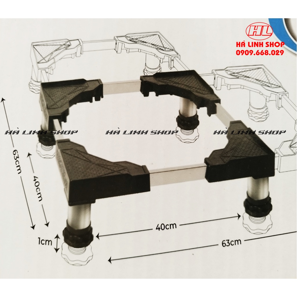 Chân đỡ đa năng máy giặt, tủ lạnh, máy lọc nước  GIAO HÀNG HỎA TỐC