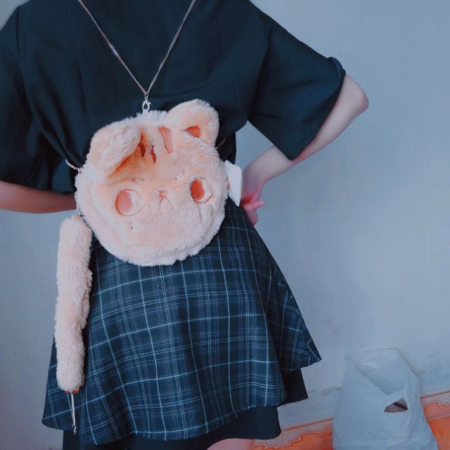 [Sẵn] Nguyên Bản Balo lolita / túi đeo lolita mèo mun cao cấp nhà Dory