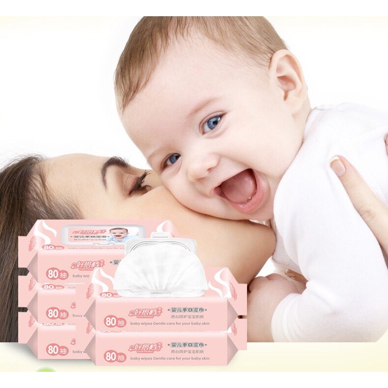 Khăn giấy ướt Good Partner 80 tờ tiết kiệm và tiện dụng cho bé