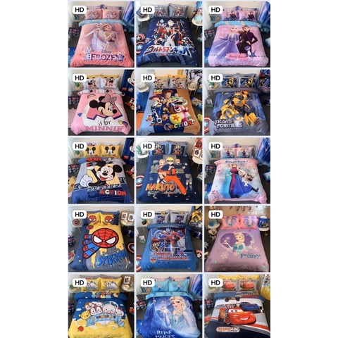 Bộ chăn ga gối cotton Disney cao cấp cho bé