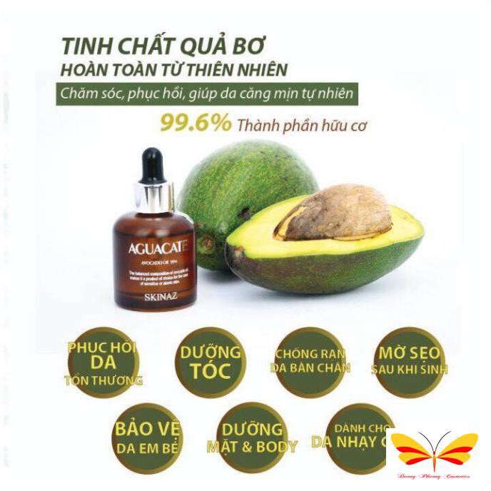 Tinh chất bơ 99,6% dưỡng da cao cấp AGUACATE Skinaz Hàn Quốc chính hãng --30ml