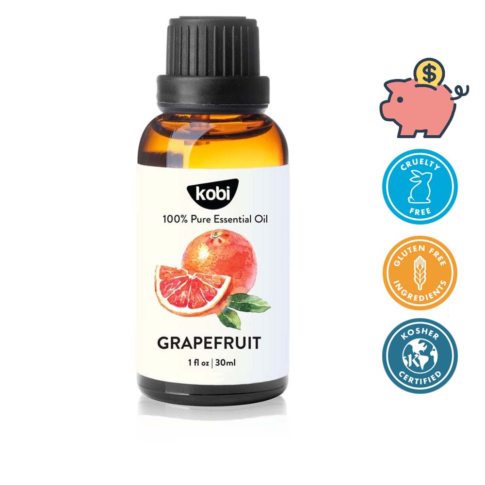 Tinh dầu Bưởi Hồng Kobi Grapefruit essential oil giúp thơm phòng, kích thích mọc tóc hiệu quả - 30ml