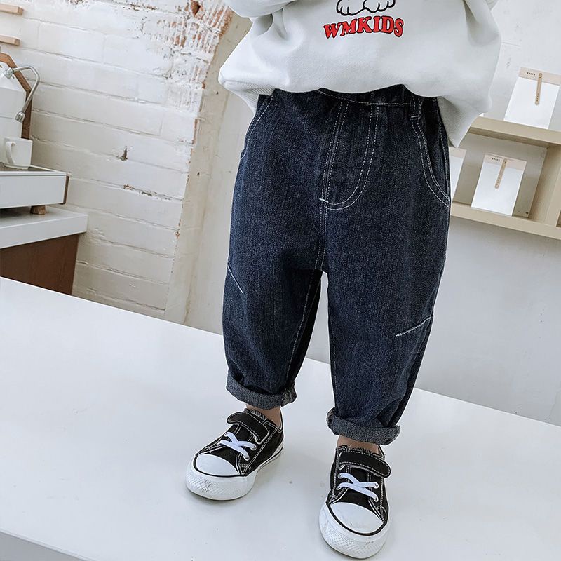 [Babycat] Hàng Có Sẵn Quần Jean Cà Rốt Phong Cách Nhật Bản Hàn Quốc Nhật Bản Mùa Xuân Thu Cho Bé Trai
