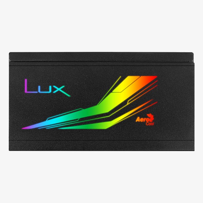 Nguồn AeroCool Lux RGB 550W ( 80 Plus Bronze/Màu Đen/Led RGB Sống Động)