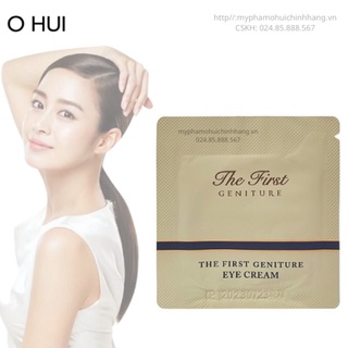 [Mua 10 Tặng 1] gói Kem dưỡng tái sinh trẻ hoá da vùng mắt Ohui The First Geniture Eye Cream sample cải thiện nếp nhăn