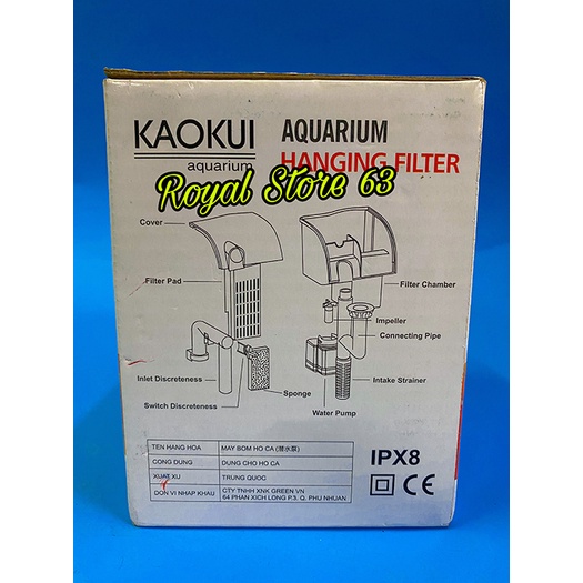 KaoKui KK 303h bơm lọc thác cho bể cá cảnh, thủy sinh