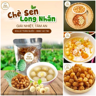 Set Nguyên Liệu Chè Hạt Sen Long Nhãn Thảo Mộc Organic Cao Cấp (Set 20-25 chén) - Hopi