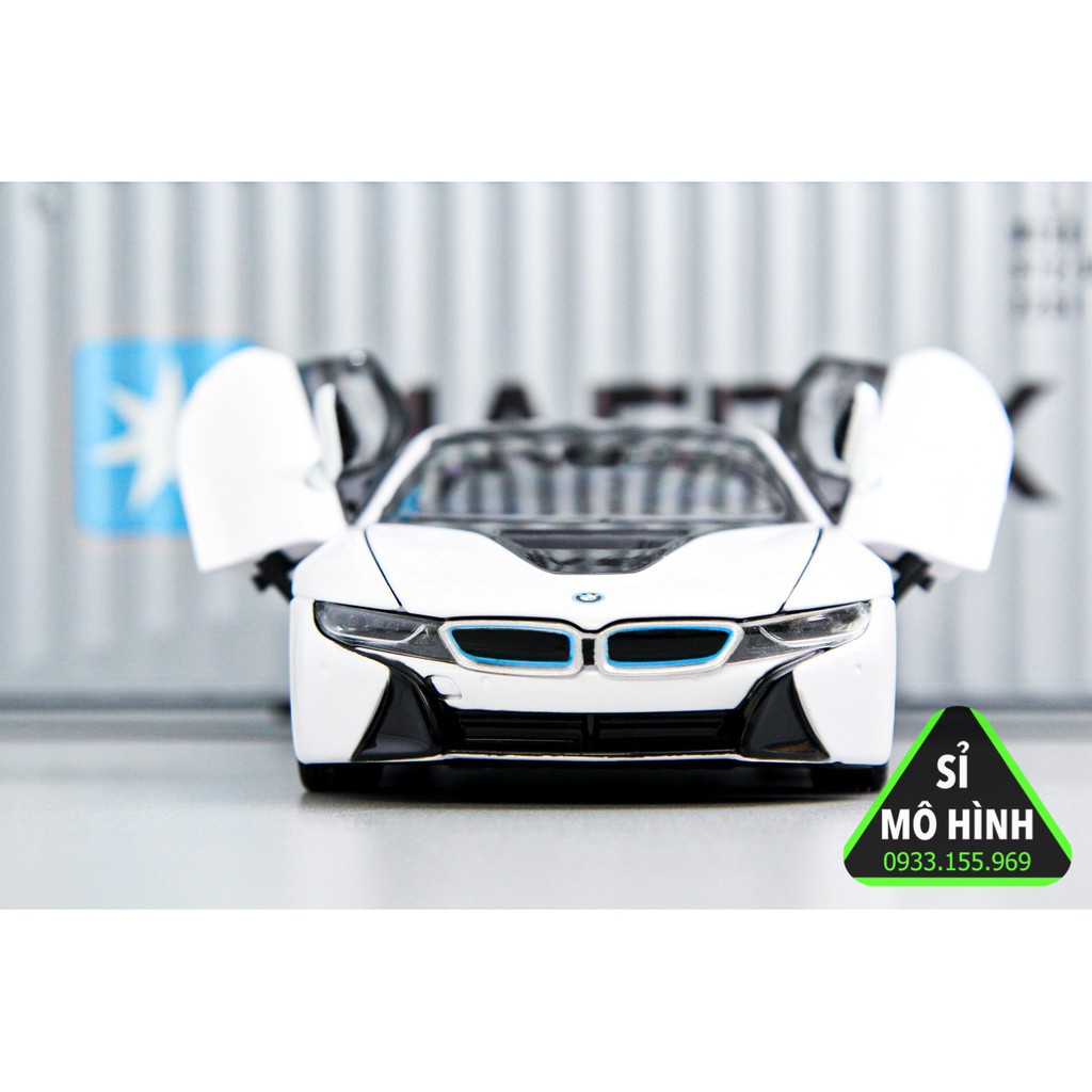 Mô hình xe BMW I8 Rastar 1:24 Trắng