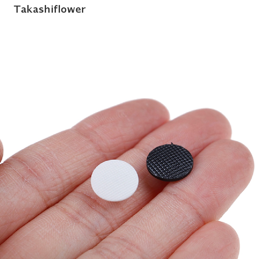 Nắp Nút 4 Cần Điều Khiển Analog 3D Màu Trắng Đen Chuyên Dụng Cho Xe Hơi