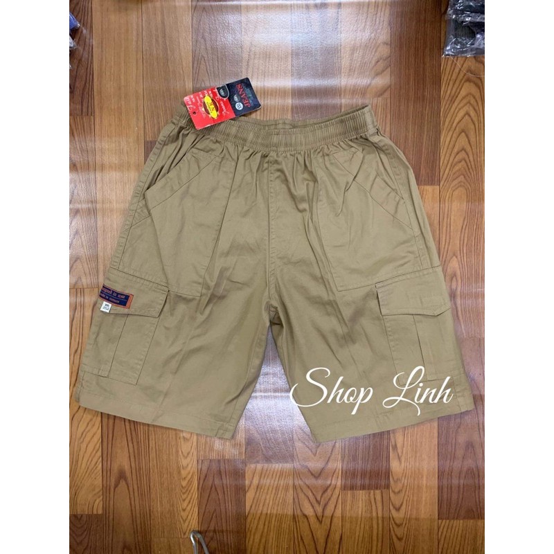 Quần đùi túi hộp nam  hàng công ty chất lượng cao .Quần short kaki lưng thun túi hộp nam