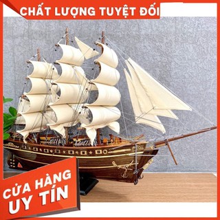 Thuyền  gỗ trang trí Tàu chở hàng CUTY SARK dài 80cm - Thân tàu dài 60cm - Gỗ Muồng Đen