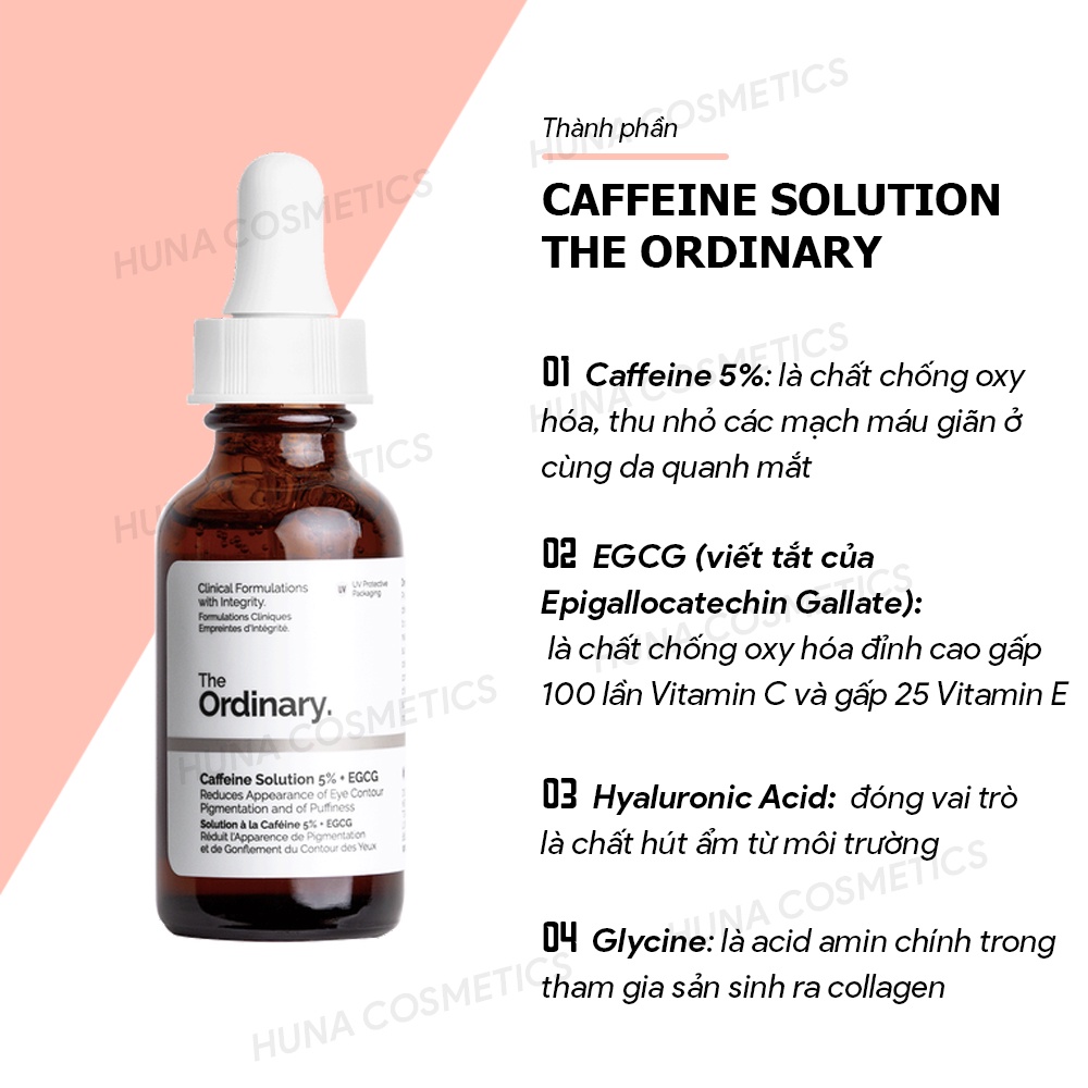 [AUTH] TINH CHẤT THE ORDINARY CAFFEINE SOLUTION 5% + EGCG ( 30ML )