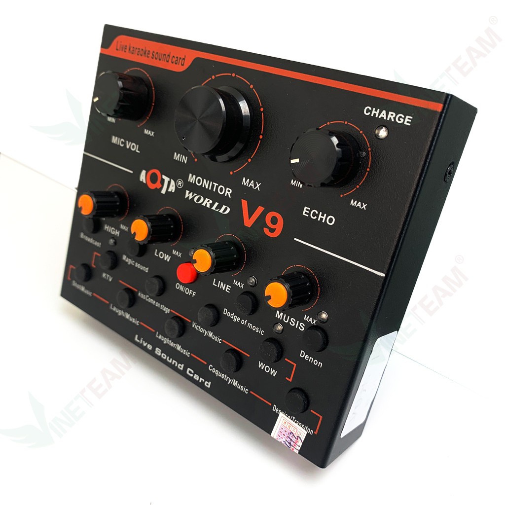 SOUND CARD V9 Live Stream Hiệu Ứng Đa Dạng Cực Hay phiên bản quốc tế dc3021