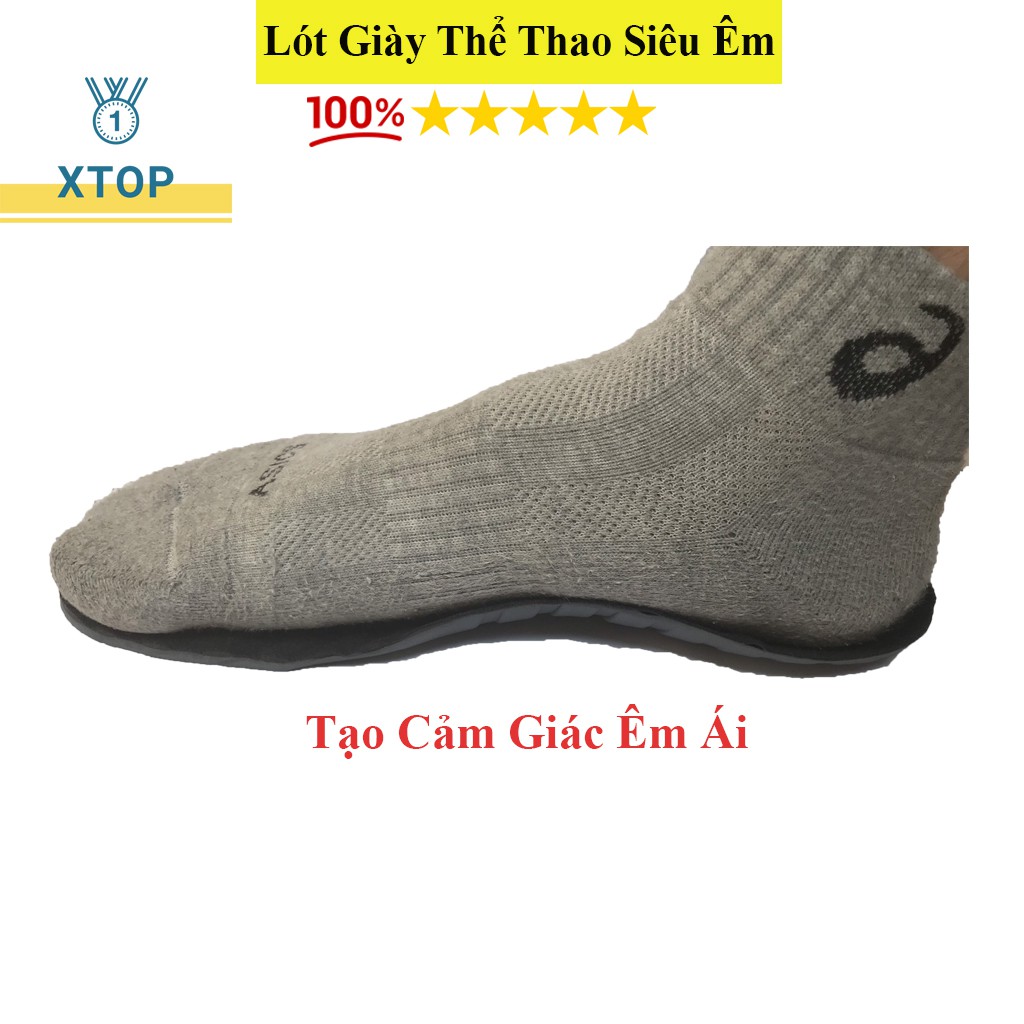 Lót giày thể thao XTOP biết thở, Lót giày thể thao có vân gợn sóng siêu êm L03