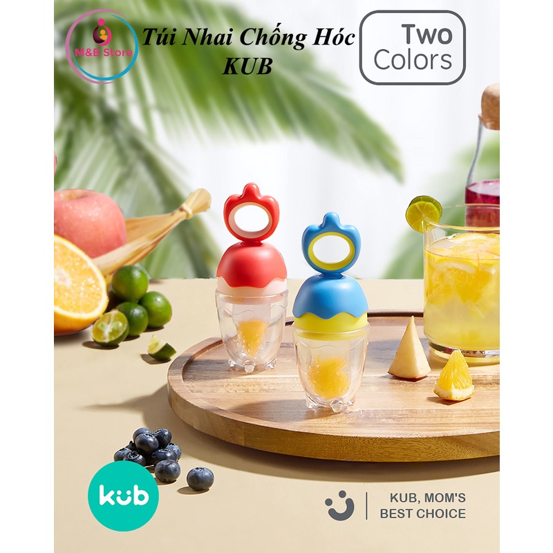 Túi Nhai Ăn Dặm, Trái Cây Chống Hóc Silicon, Bộ Gồm 3 Túi Lưới - KUB