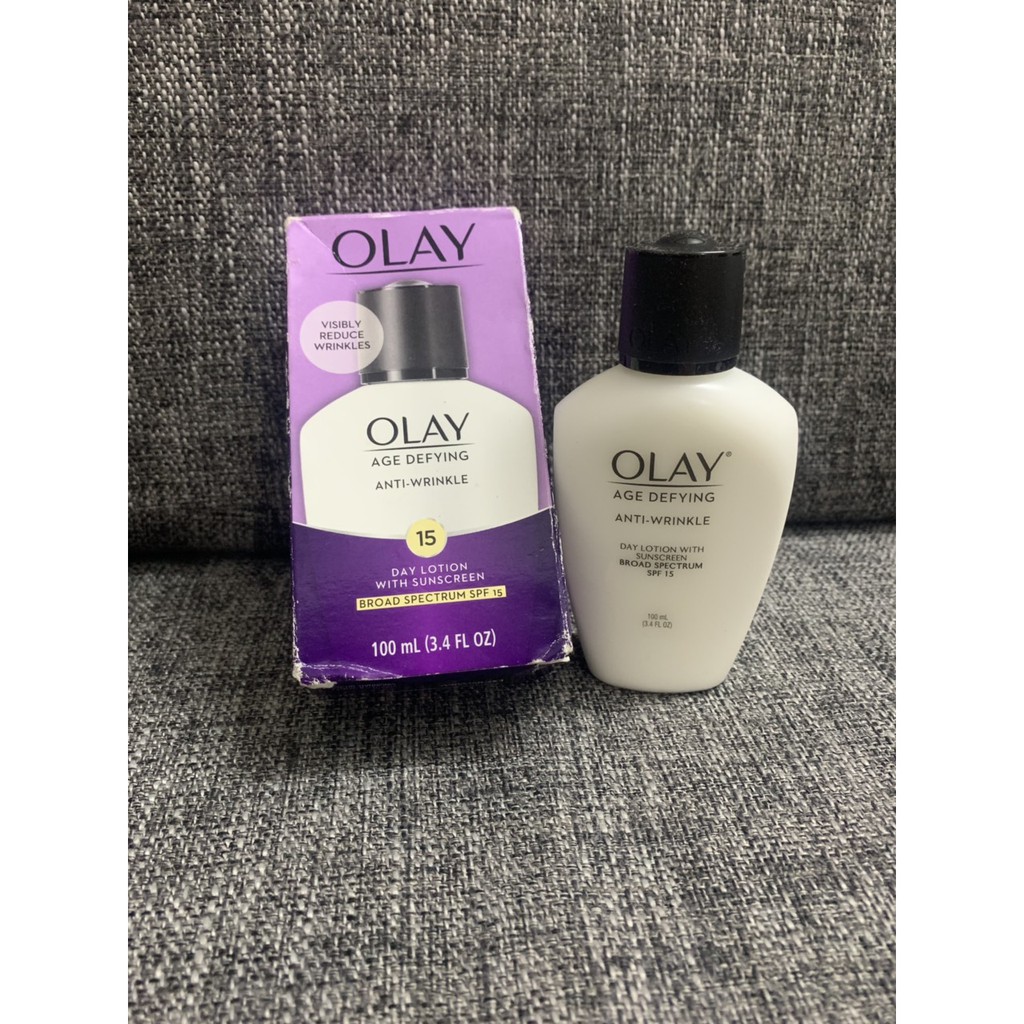 Olay, Age Defying, Anti Wrinkle, Day Lotion with Sunscreen, SPF 15, 3,4 fl oz (100 ml)