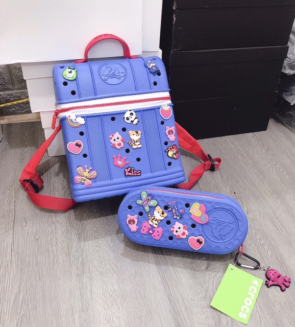 Balo Crocs cho bé chính hãng nội địa TQ siêu đáng yêu