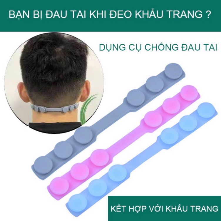 Dây Đeo Khẩu Trang Y Tế LIFECARE Chống Đau Tai, Tai Giả Đeo Khẩu Trang - Vật Liệu Silicone Mềm Dẻo Co Dãn