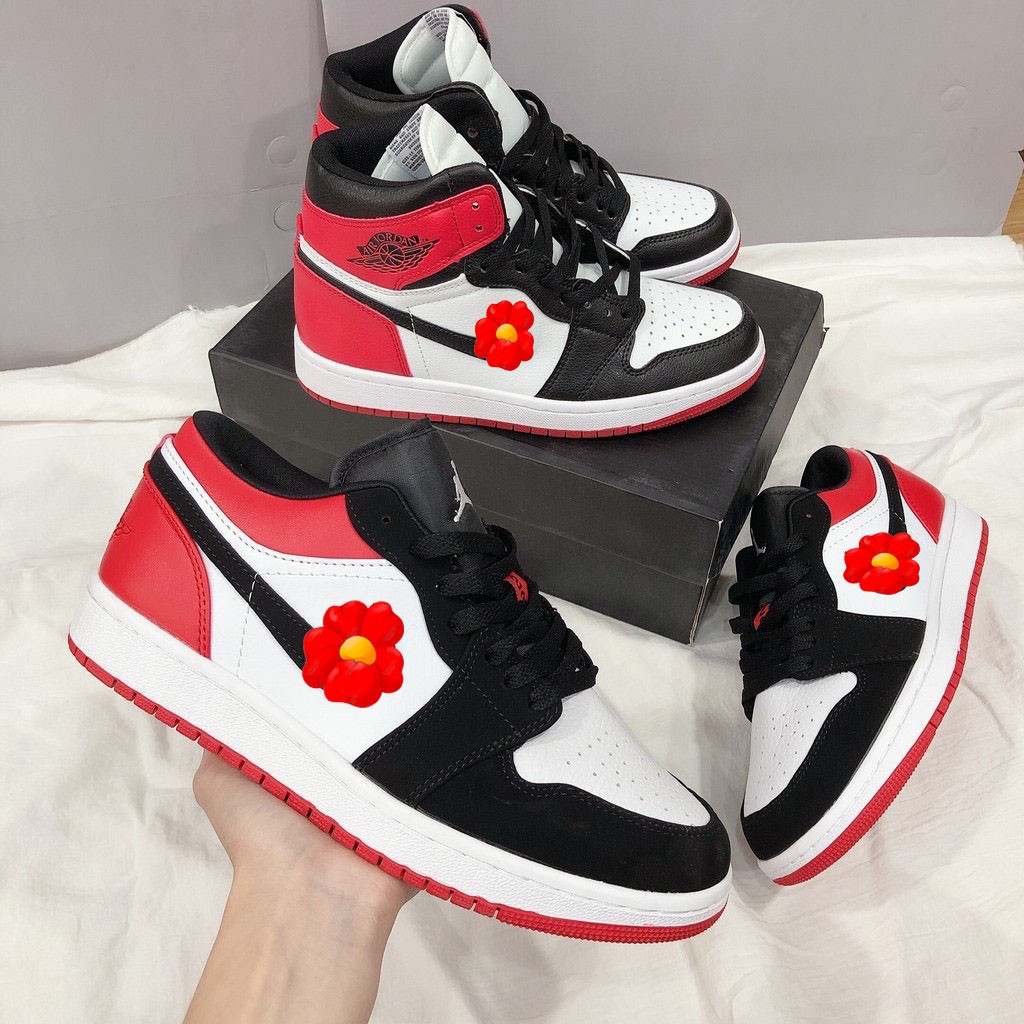 Giày Sneaker ❤️FREESHIP❤️ Giày JD Đỏ Cổ Cao - Giày Độn Đế Full Size Nam Nữ