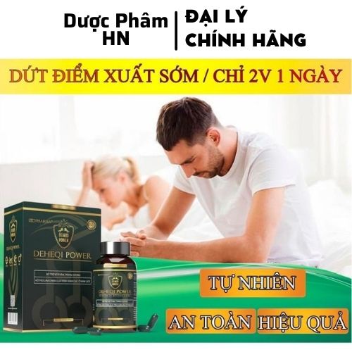 Viên uống Pk Pharma Deheqi Power bổ thận tráng dương tăng cường sinh lý nam hộp 30 viên LM55