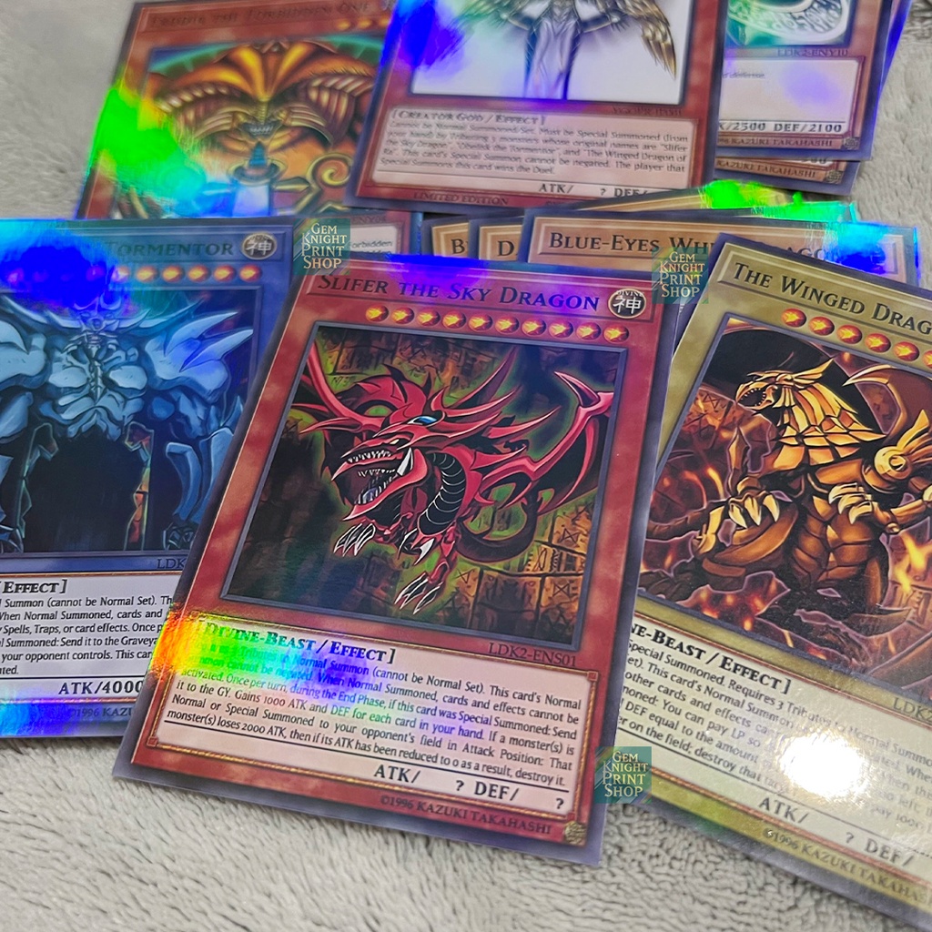 Bộ bài Yugioh - Combo 3 Vị Thần - God Pack Rainbow Foil