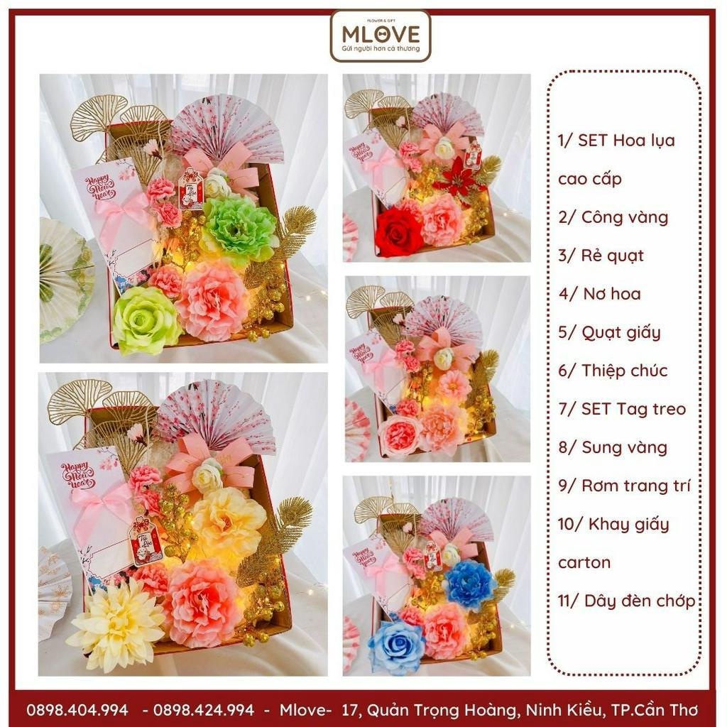 (giảm giá) set trang trí quà Tết trọn gói- Phụ kiện trang trí tháp bánh tháp bia rất nhiều món có sẵn đủ màu sắc