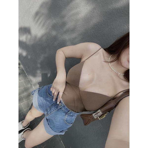 KHOSIBOHOME - Áo bra gân có mút