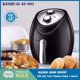 [ Hàng Nội Địa Trung Quốc ] NỒI CHIÊN KHÔNG DẦU KESHUAI AF- 601- DUNG TÍCH LỚN 5.5 LÍT - Bảo hành 12 tháng