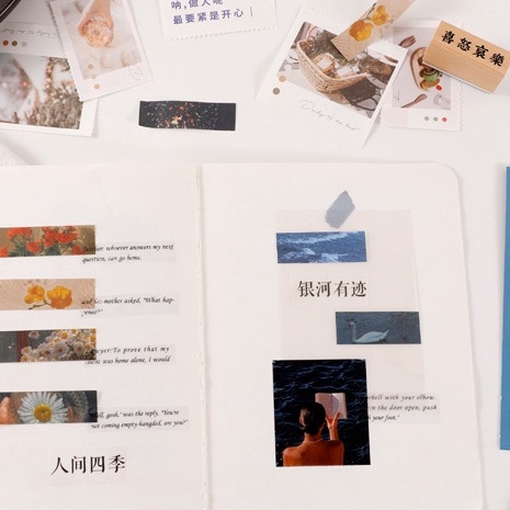 Set 90 Giấy Ghi Chú Hình Núi Tuyết/Đám Mây/Chấm Nắng Dễ Thương