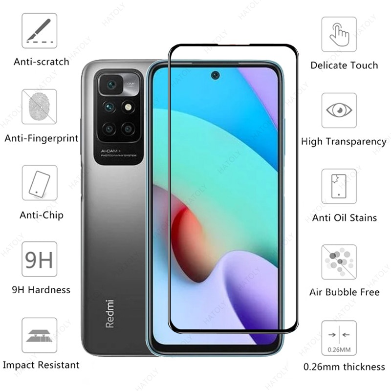 Kính cường lực cho Xiaomi 11T Redmi 10 Note 11 10 Pro 5G 10S 9S Poco M3 X3 GT