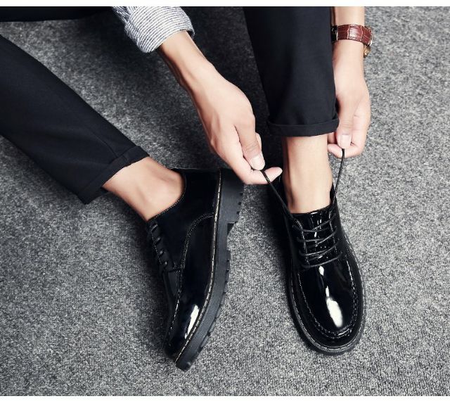 Giày nam ulzzang da bóng siêu hot