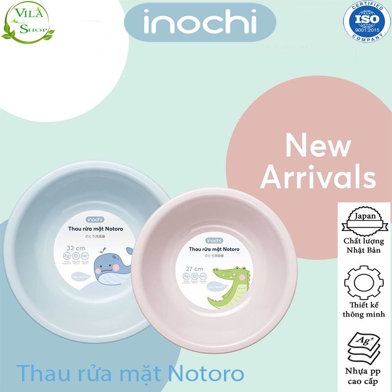 [ 2 Size ] Thau Rửa Mặt, Chậu Rửa Mặt Notoro Inochi Nhựa Cao Cấp, Chắc Chắn, Sang Trọng An Toàn Cho Sức Khỏe