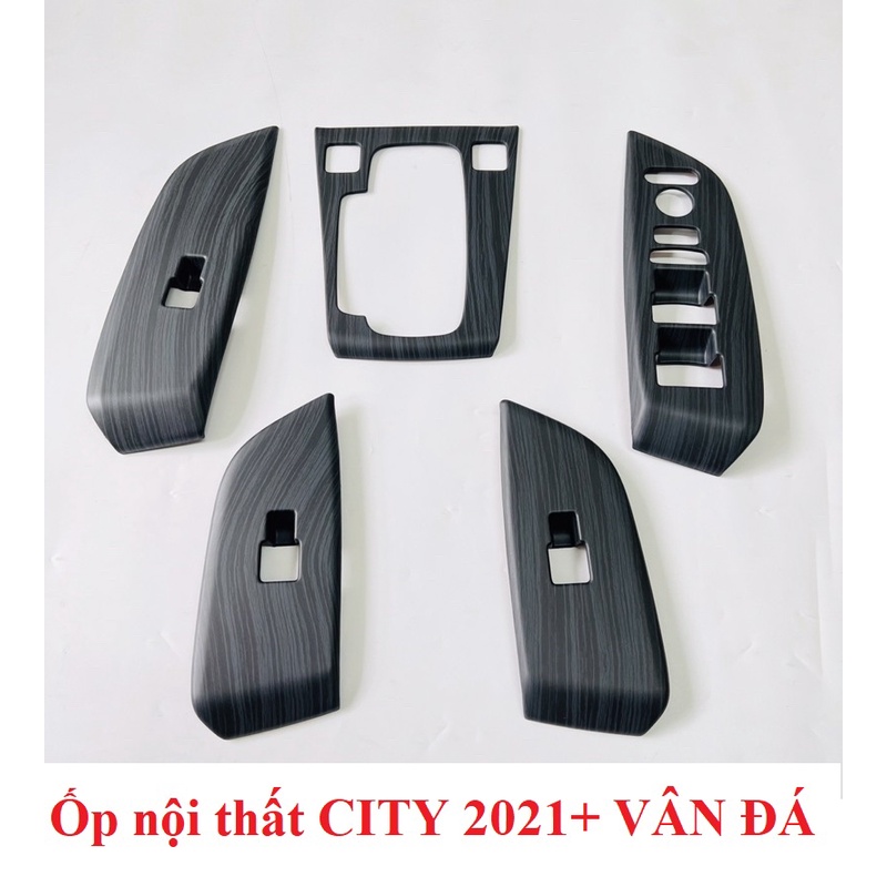 Ốp nội thất vân đá xe Honda City 2021- 2022 Hàng cao cấp