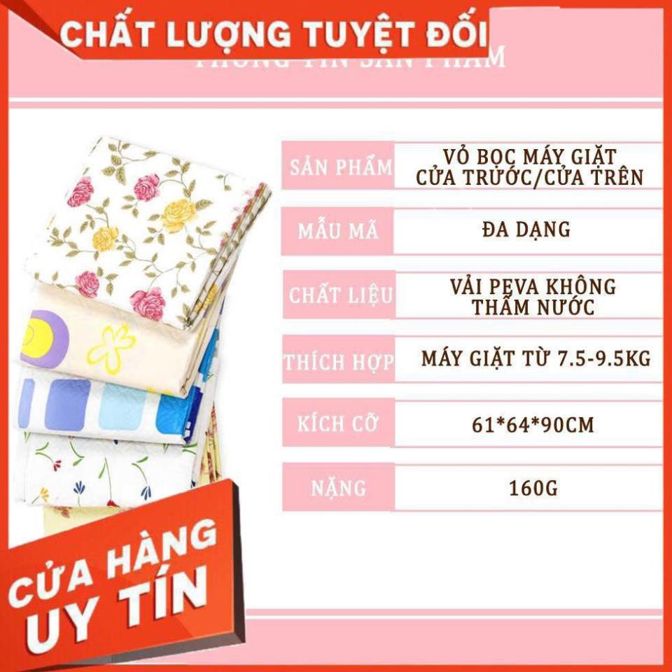 Áo trùm máy giặt vỏ bọc loại cửa trước ngang & trên đứng 7kg 8kg 9kg - vải bao chùm chống bụi ..