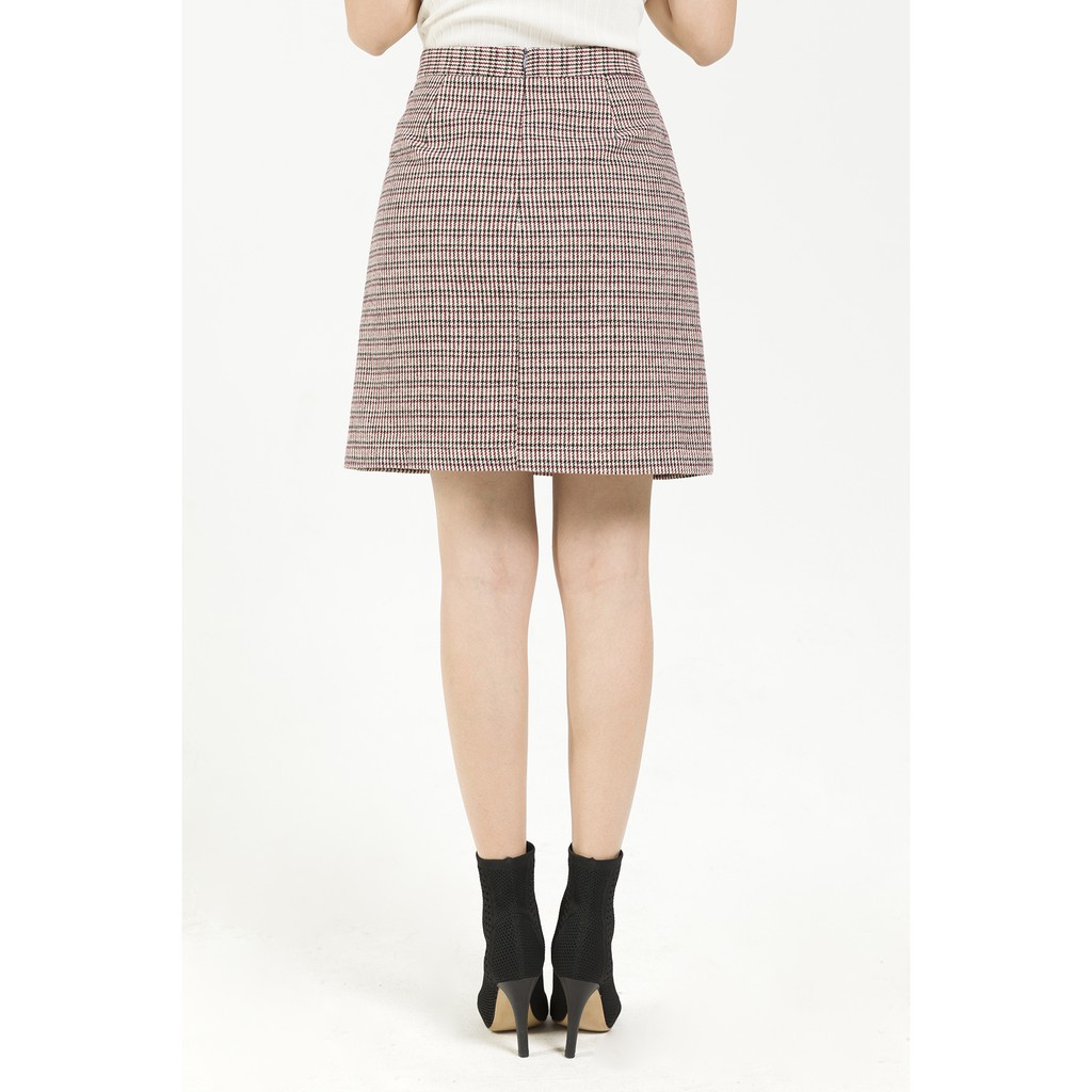 Chân váy dạ GBT049 LAMER L62R19T004 (Trắng/Đen) | BigBuy360 - bigbuy360.vn