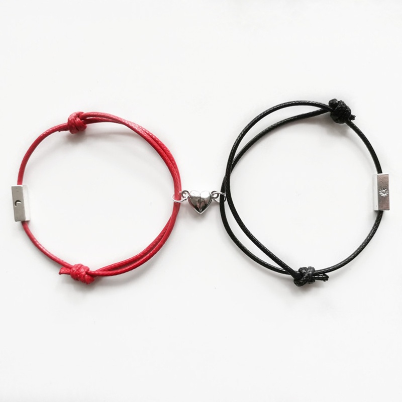 Set 2 Vòng Tay Dây Bện Mặt Trời Và Mặt Trăng Thời Trang Cho Cặp Đôi