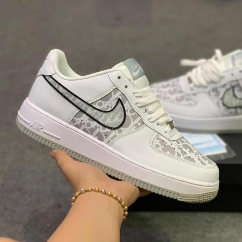 (salesốc )Giày thể thao AF1 [chuẩn 11vnxk ] Giày sneaker nike_dior đế xám, đế đen nam nữ Full Box Bill