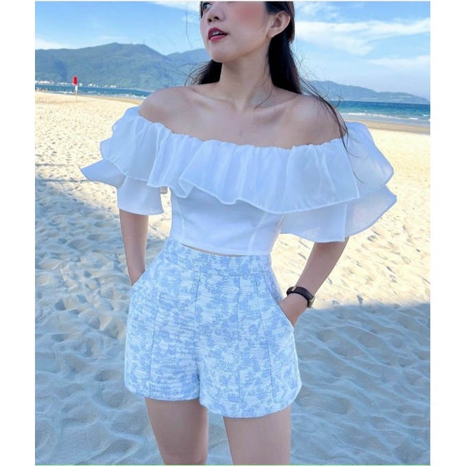 Set áo hoa quần short